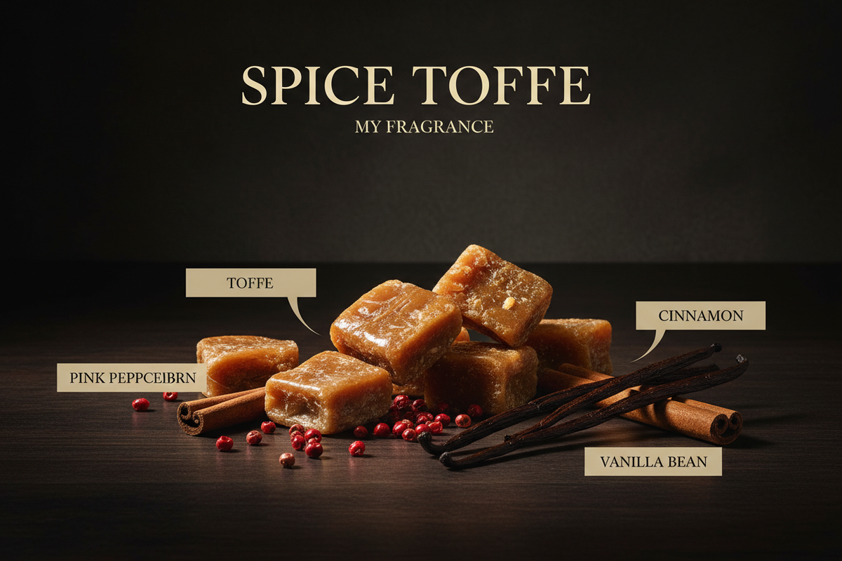 Spiced Notes Spice Toffee – Warm Spicy Sweet Fragrance – MY FRAGRANCE